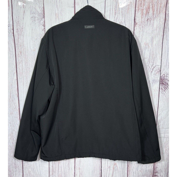 Tahari Men’s Softshell Casual Jacket Hooded Black Zipped Pockets Size L - Picture 4 of 8